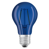 Žiarovka farebná LED 2,5W, E27, modrá, CLA15  240V (OSRAM)