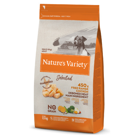 Nature's Variety selected mini adult dog s kuracím 1,5 kg Nature’s Variety