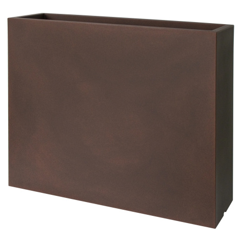 Plust - Dizajnový kvetináč KUBE HIGH SLIM, 80 x 25 x70 cm - hnedý