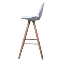Dkton 23608 Dizajnová pultová stolička Nerea, biela