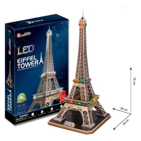 Puzzle 3D Eiffelova veža / ľad - 82 dielikov
