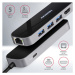 AXAGON HMC-6GL, USB 3.2 Gen 1 húb, porty 3x USB-A, HDMI, RJ-45 GLAN, PD 60W, kábel USB-C 20cm