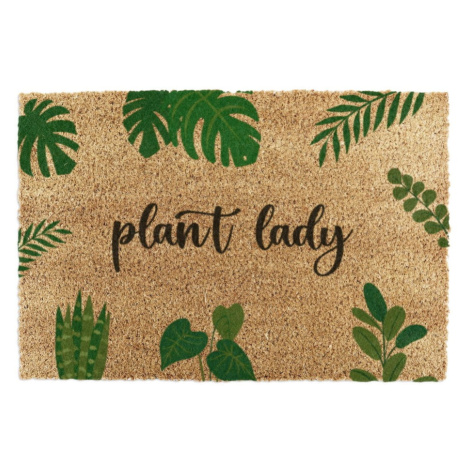 Rohožka z kokosového vlákna 60x90 cm Plant Lady – Artsy Doormats