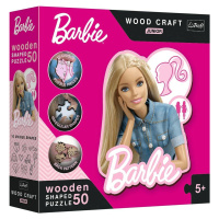 Trefl Drevené puzzle Junior 50 dielikov - Krásna Barbie