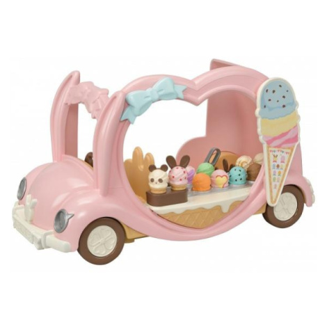 Sylvanian family Ružové zmrzlinárske auto