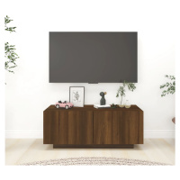 vidaXL TV skrinka hnedý dub 100x35x40 cm spracované drevo