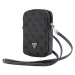 Guess PU 4G Triangle Logo Wallet Phone Bag Zipper Black