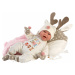 Llorens 74028 NEW BORN -realistická bábika bábätko so zvukmi a mäkkým látkovým telom - 42