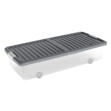 Sivé úložné boxy