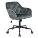 LuxD Dizajnová kancelárska stolička Kiara zelený zamat