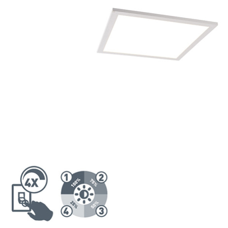Stropná lampa biela 40 cm vrátane LED 4-stupňového stmievania - Liv QAZQA