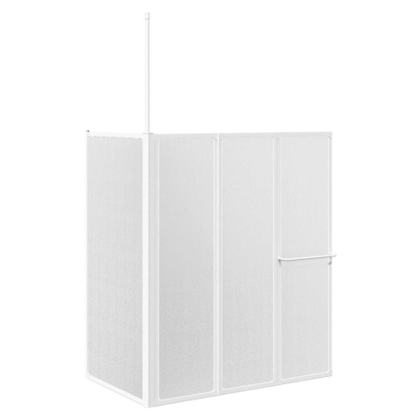 vidaXL Vaňová zástena v tvare L 70x120x137 cm, 4 panely, skladacia