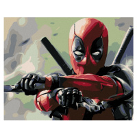 Diamantové maľovanie - DEADPOOL MIERIACI PIŠTOLMI Rámovanie: vypnuté plátno na rám, Rozmer: 40x5