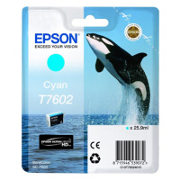 Epson T7602 C13T76024010 azúrová (cyan) originálna cartridge