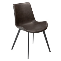 Sivá jedálenská stolička z imitácie kože DAN–FORM Denmark Hype