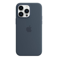 APPLE iPhone 14 Pre Max silikónové puzdro s MagSafe - Storm Blue