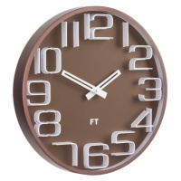 Dizajnové nástenné hodiny Future Time FT8010BR Numbers 30cm