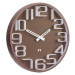 Dizajnové nástenné hodiny Future Time FT8010BR Numbers 30cm