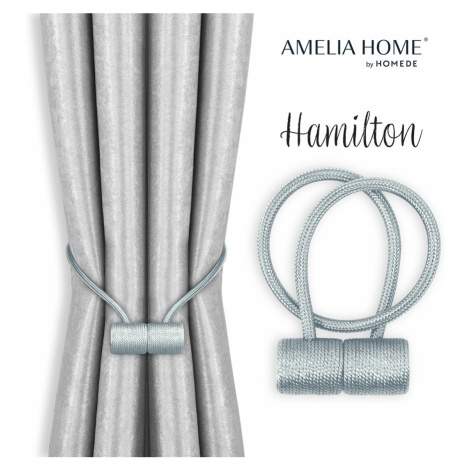 HAMILTON súprava kravát na záclony 2 ks sivá AmeliaHome
