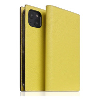 SLG Design puzdro D8 Neon Full Grain Leather Diary pre iPhone 14 Plus - Lemon