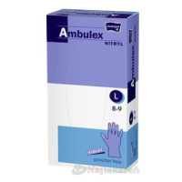 Ambulex NITRYL Vyšetrovacie a ochranné rukavice, veľ. L, 1x100 ks, nitrilové