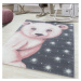 Mombi Detský ružový koberec Bambi Macko - rôzne rozmery Koberec: 160x220 cm