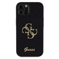 Guess PU Fixed Glitter 4G Metal Logo Apple iPhone 12/12 Pro GUHCP12MHG4SGK Black