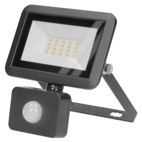 Reflektor LED so senzorom BULLED S 20W, 4000K, 1600lm, IP65, čierny (ORNO)