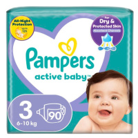 PAMPERS Active Baby Plienky S3, 6-10 kg, 90 ks