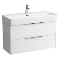 Kúpeľňová skrinka pod umývadlo Laufen Base 93x52,5x39 cm biela lesk H4024121102611