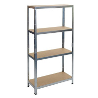 Regál Racks RAT20 HD, kovový, MDF, 4 police, 1800x900x450 mm, max. 175 kg