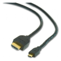 Kabel CABLEXPERT CC-HDMID-15 HDMI-HDMI micro 4,5m, 1.3, M/M stíněný, zlacené kontakty, černý