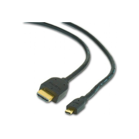 Kabel CABLEXPERT CC-HDMID-15 HDMI-HDMI micro 4,5m, 1.3, M/M stíněný, zlacené kontakty, černý