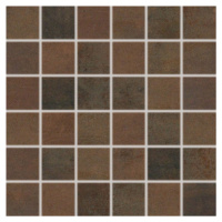 Mozaika Rako Rush tmavo hnedá 30x30 cm pololesk WDM06520.1