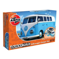 Quick Build auto J6024 - VW Camper Van - modrá