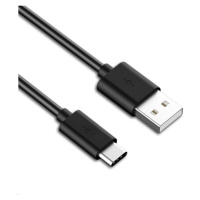 Kábel USB PREMIUMCORD 3.1 C/M - USB 2.0 A/M, rýchlonabíjací prúd 3A, 50 cm, čierna