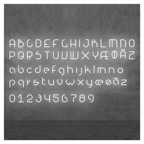 Artemide Alphabet of Light malé písmeno na stenu d