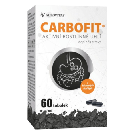 CARBOFIT aktívne rastlinné uhlie 60 tvrdých kapsúl