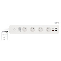 iGET HOME Power 4 USB - Wi-Fi prodlužovací přívod 4x 230V s 4x USB a měřením spotřeby