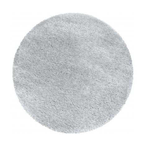 Kusový koberec Brilliant Shaggy 4200 Silver kruh - 200x200 (průměr) kruh cm Ayyildiz koberce