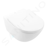 VILLEROY & BOCH - Subway 3.0 Závesné WC s doskou SoftClosing, TwistFlush, CeramicPlus, alpská bi