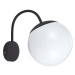 Nástenná lampa 1*E27 Matt Black Opal C Ball Up VT-1223 (V-TAC)