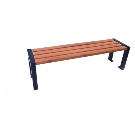 Hnedá drevená záhradná lavica – Rojaplast