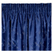 Zamatový modrý záves na páske ADRIA 140x270 cm