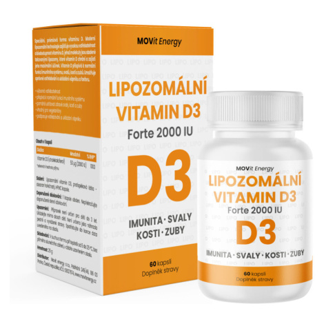 MOVIT ENERGY Lipozomálny vitamín D3 forte 2000 IU 60 kapsúl