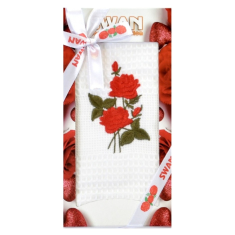 Bavlnená utierka Darčekové balenie,  Ruža, 50 x 70 cm FORBYT