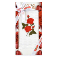 Bavlnená utierka Darčekové balenie,  Ruža, 50 x 70 cm