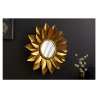LuxD Dizajnové nástenné zrkadlo Leimomi  zlaté  x  25815