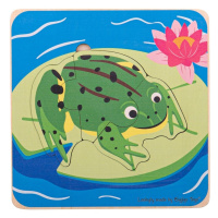 Bigjigs Toys Vkladacie puzzle životné cykly žaby
