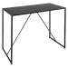 LuxD Dizajnový barový stôl Maille 120 cm čierny jaseň